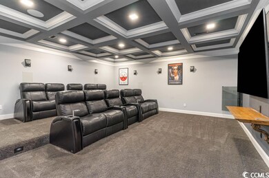 Seating for 10+ and super expensive surround sound