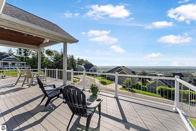 Over looking Traverse City, you can even see the Grand Traverse Bay!