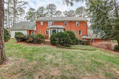Rear View of Home with Private, Wooded Lot.