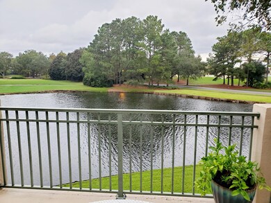 Balcony with lake and Golf course views