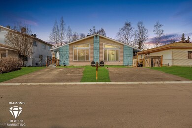 Wide driveway