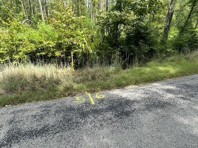 View of asphalt street featuring a view of trees