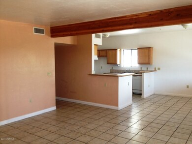 View of kitchen and dining area