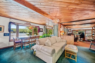 Open concept living and dining