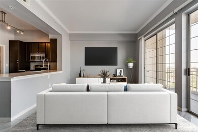 Virtually staged living room