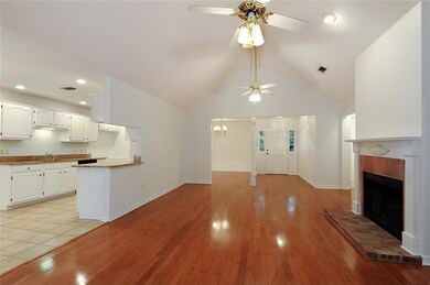 Light and bright living area with fresh paint, inc