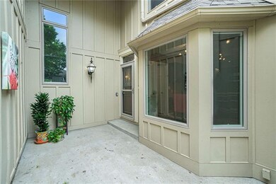 Private front entryway patio.