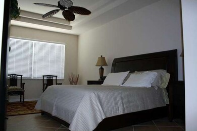 Coffered ceiling in Master Bedroom