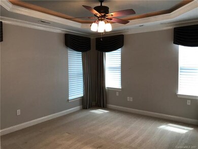 Spacious master bedroom is on the main level.