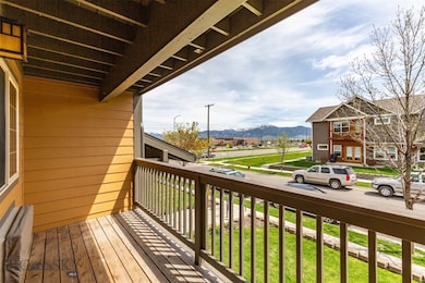 Covered balcony with views
