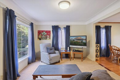 Large main level living room with oversized window