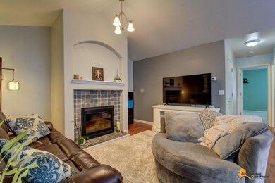 living area-fire place