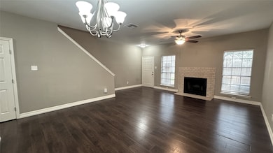 Large Living with fireplace