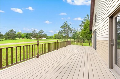 Composite maintenance free decking with views of t