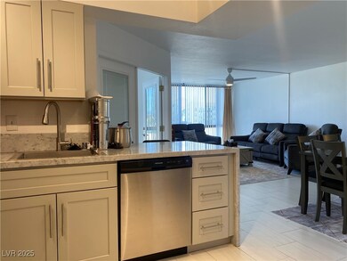 Kitchen featuring stainless steel dishwasher, a pe