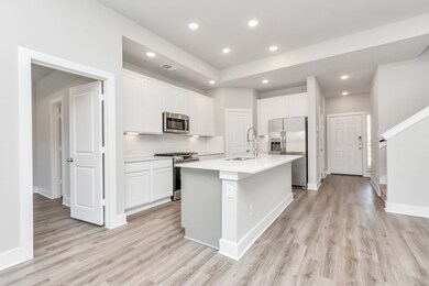 Kitchen opens to both Living and Dining spaces