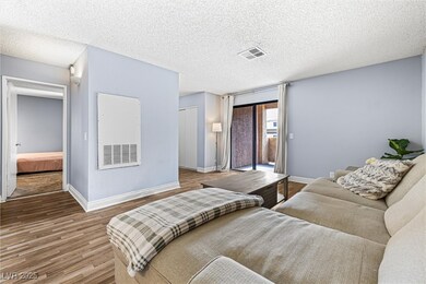 Living room view of the central air panel, patio s