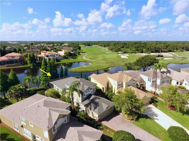 Ariel View with Pond and Golf course