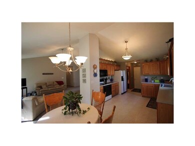 Great Room. Open floor plan with dining area betwe