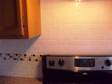 Kitchen. The back splash expands throughout the ki