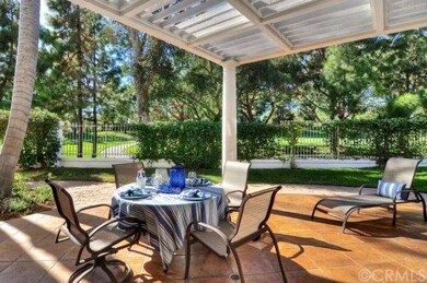 Charming patio area looing onto the golf course. T