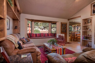 Living Room with Forest Views
