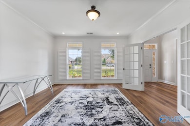 Large office with plantation shutters