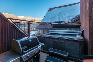 Private deck with hot tub