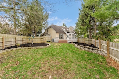 View from yard to back of home