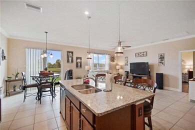 Kitchen overlooking great-room