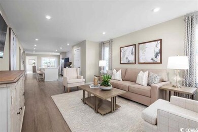 Living room featuring light hardwood / wood-style 