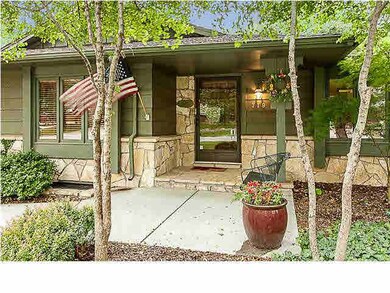 View of welcoming front porch.
