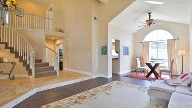 Spacious Living Room with Vaulted ceilings.