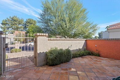 Private front patio