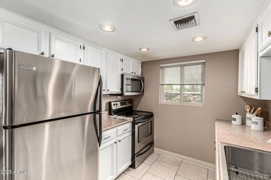 Galley Kitchen with Window
