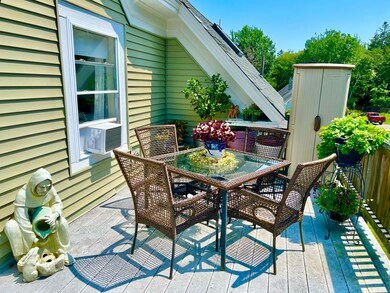 Back deck off second floor