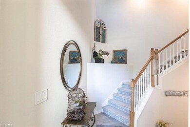 Stairway with a high ceiling
