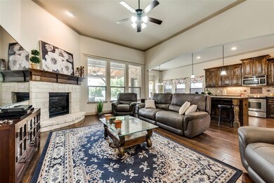Living room and kitchen