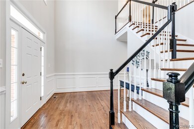 Foyer is large enough for sitting area