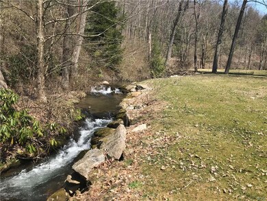 Stream runs along front of property-so nice!