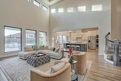 Open and desirable floor plan with high ceilings throughout.