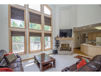 Great room with see thru fireplace