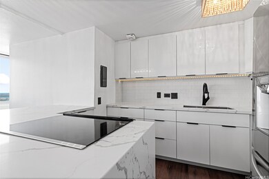 Renovated kitchen with newer appliances.
