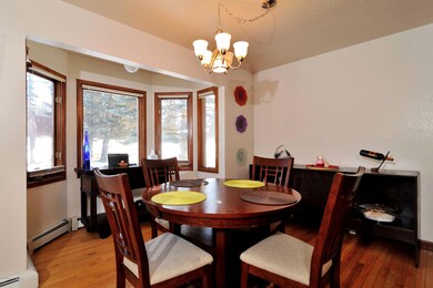 Large Dining Area with Bay Windows