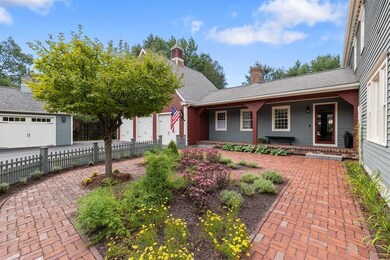 The large 3 car attached garage was built with a s