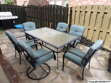 2 patios 1 concrete covered patio & open rock/stone decorative patio