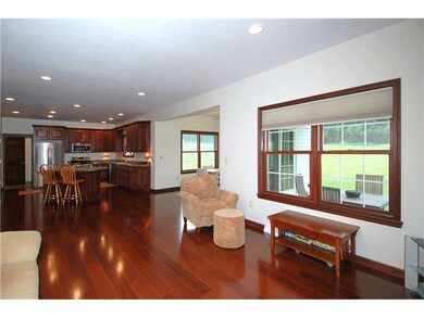 Great Room. The expansive great room features fami