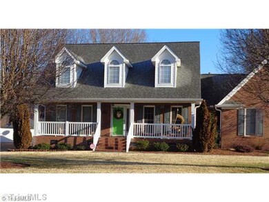 Exterior Front. Rocking chair front porch