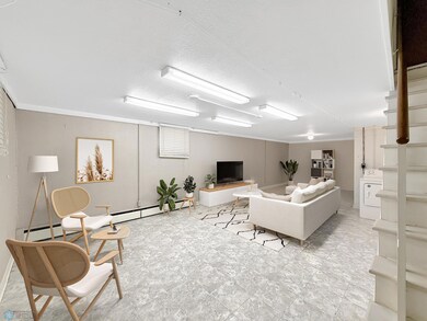 Basement Family Room- Virtually Staged