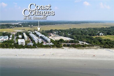 Aerial view of Coast Cottages neighborhood - right